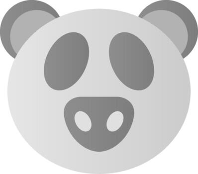 Panda Flat Gradient  Icon vector