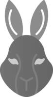 Rabbit Flat Gradient  Icon vector