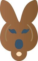 Kangaroo Flat Gradient  Icon vector
