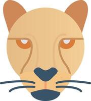 Cheetah Flat Gradient  Icon vector