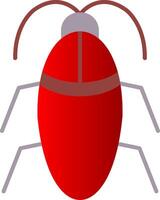 Cockroach Flat Gradient  Icon vector