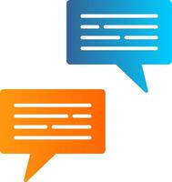 Conversation Flat Gradient  Icon vector