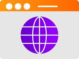 Web Flat Gradient  Icon vector