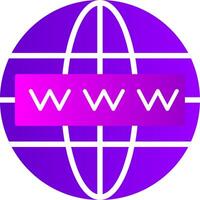 Worldwide Flat Gradient  Icon vector
