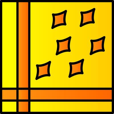 Handkerchief Line Filled Gradient  Icon