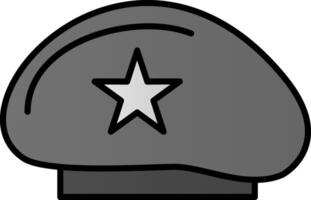 Beret Line Filled Gradient  Icon vector