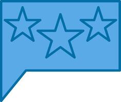 Stars Filled Blue  Icon vector