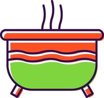Hot Tub Filled  Icon vector