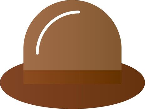 Hat Flat Gradient  Icon vector