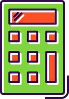 Calculator Filled  Icon vector
