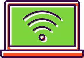 Internet Connection Filled  Icon vector