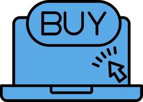 Buy Filled Blue  Icon vector