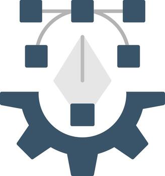 Creative Process Flat Gradient  Icon vector