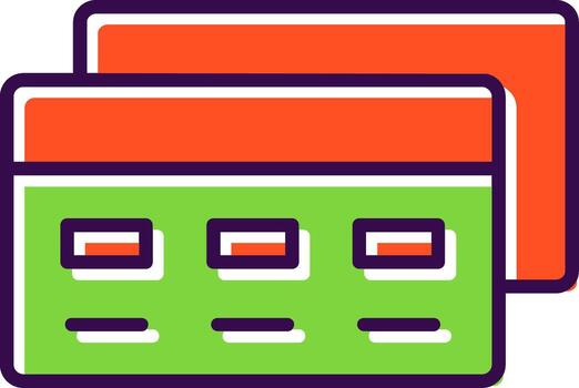 Payment Method Filled  Icon vector