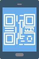 Qr Code Flat Gradient  Icon vector