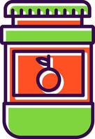 Jam Filled  Icon vector