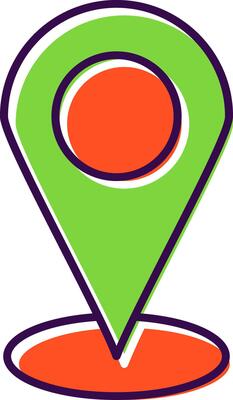 Starred Location Filled  Icon