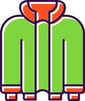 Jacket Filled  Icon vector
