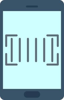 Barcode Scanner Flat Gradient  Icon vector