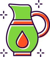 Jug Filled  Icon vector