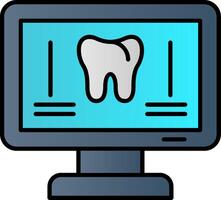 Orthopantomogram Line Filled Gradient  Icon vector