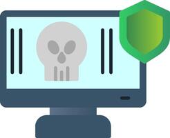 Antivirus Flat Gradient  Icon vector