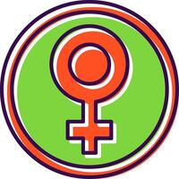 Female symbol Filled  Icon vector