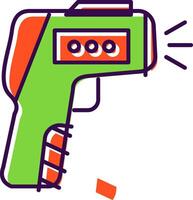 Thermometer Gun Filled  Icon vector