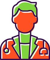 Surgeon Filled  Icon vector