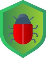 antivirus plano degradado icono vector