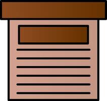 Storage Box Line Filled Gradient  Icon vector