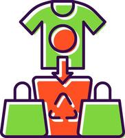 Overconsumption Filled  Icon vector