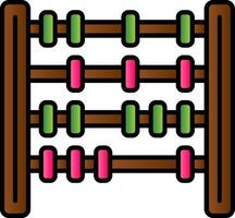 Abacus Line Filled Gradient  Icon vector