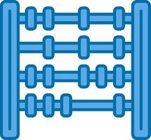 Abacus Filled Blue  Icon vector