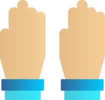 Glove Flat Gradient  Icon vector