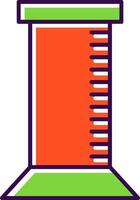 Graduated Cylinder Filled  Icon vector