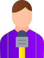 Journalist Flat Gradient  Icon vector