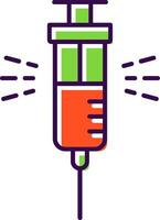 Syringe Filled  Icon vector