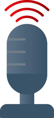 Voice Recording Flat Gradient  Icon