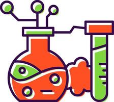 Chemical Reaction Filled  Icon vector