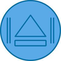 Eject Filled Blue  Icon vector
