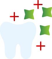 Tooth Whitening Flat Gradient  Icon vector