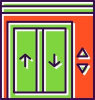 Elevator Filled  Icon vector