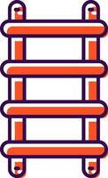 Stepladder Filled  Icon vector