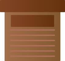 Storage Box Flat Gradient  Icon vector