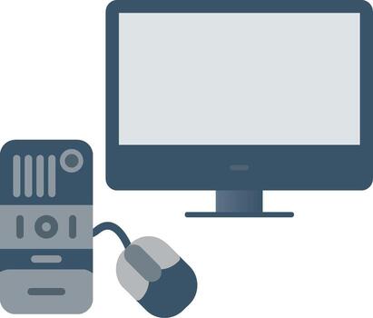 Computing Flat Gradient  Icon vector