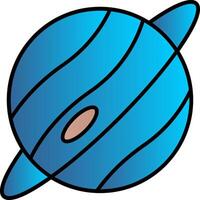 Planet Line Filled Gradient  Icon vector