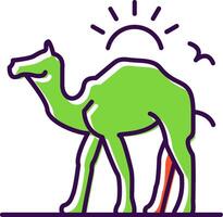 Camel Filled  Icon vector