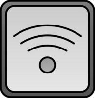 Wifi Line Filled Gradient  Icon vector