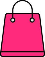 Shopping Bag Line Filled Gradient  Icon vector